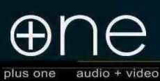 plus one audio + video logo