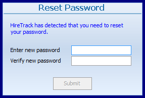 Reset Password