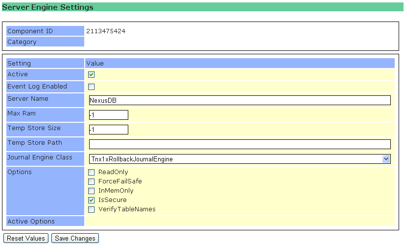 Navigator Systems Nexus SQL Database Server